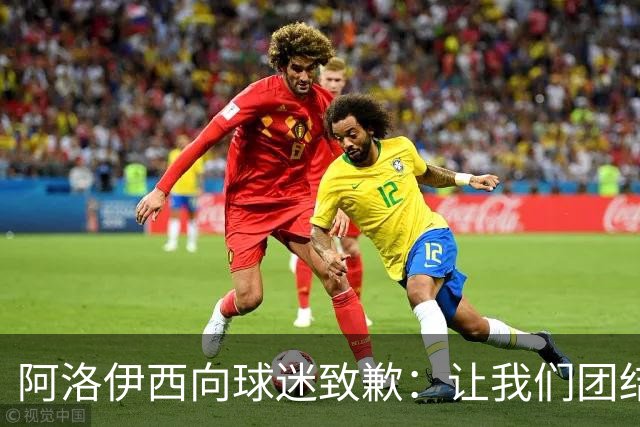 阿洛伊西向球迷致歉：让我们团结，勇往直前